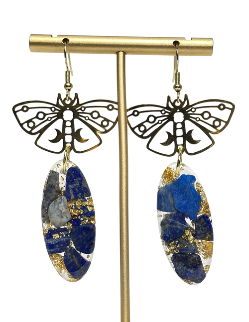 Starry Skies Moth Dangles