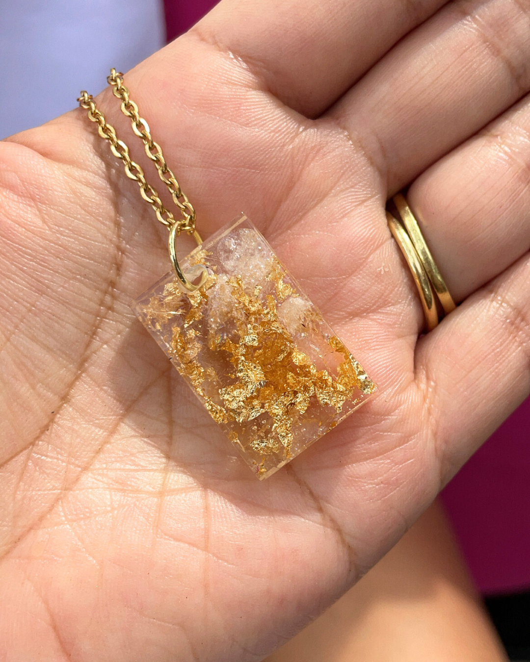 Rectangle Chain Necklace