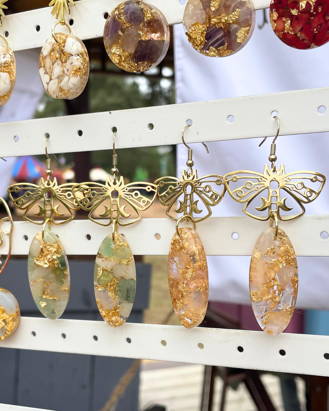 Starry Skies Moth Dangles