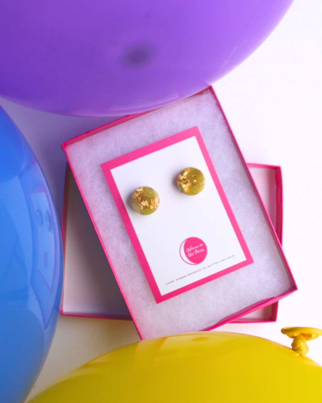 Circle Stud Earrings