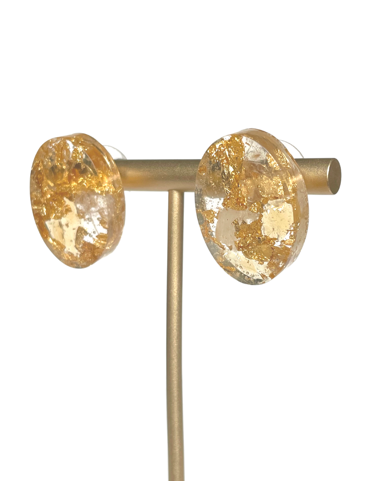 Oval Stud Earrings