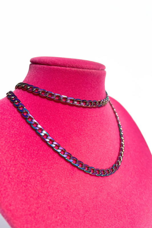 Courage Holographic Chain Necklace
