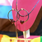 Courage Holographic Hoop Earrings