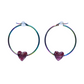 Courage Holographic Hoop Earrings