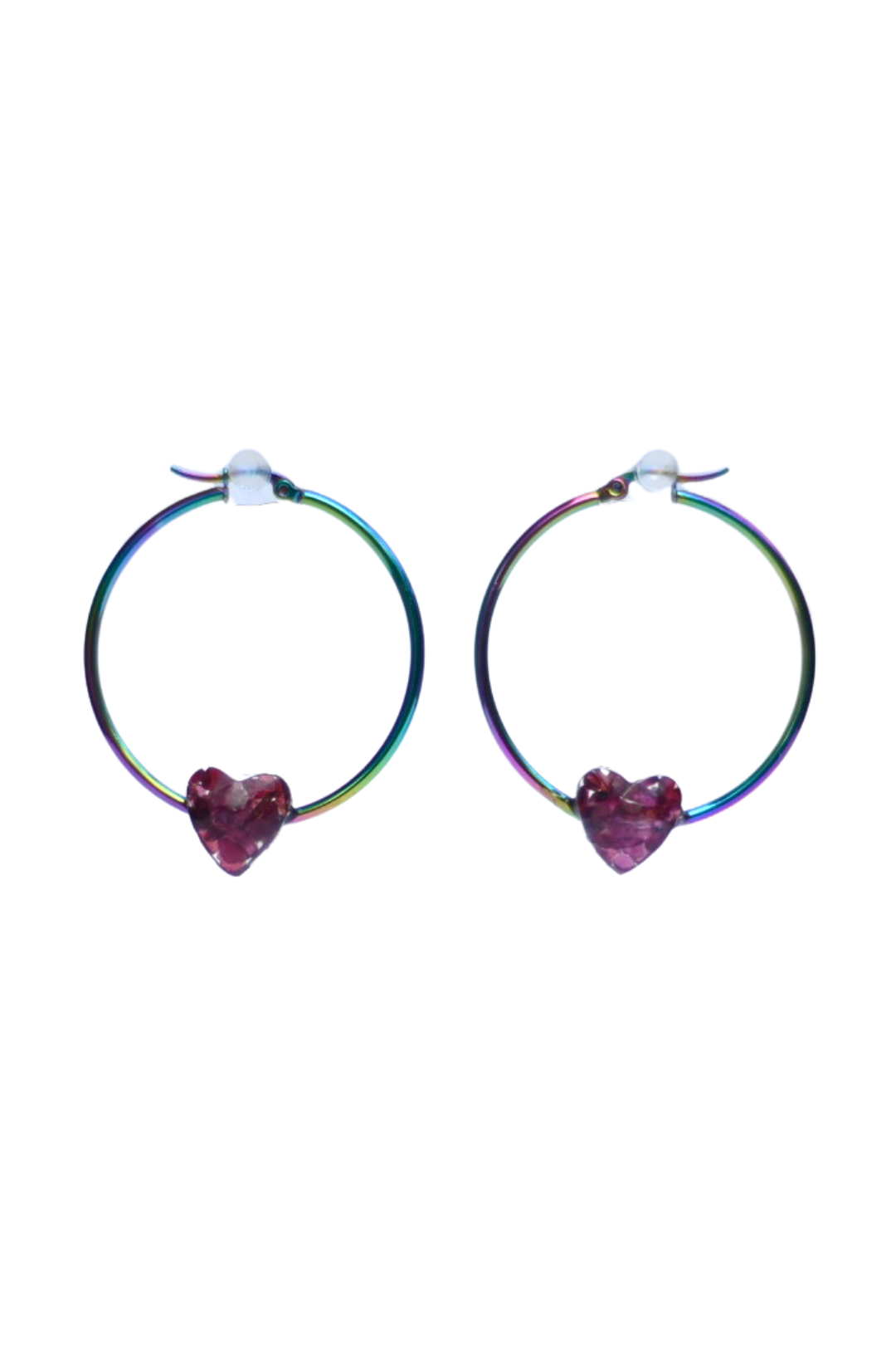 Courage Holographic Hoop Earrings