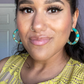 BHM Malachite Hoop Earrings
