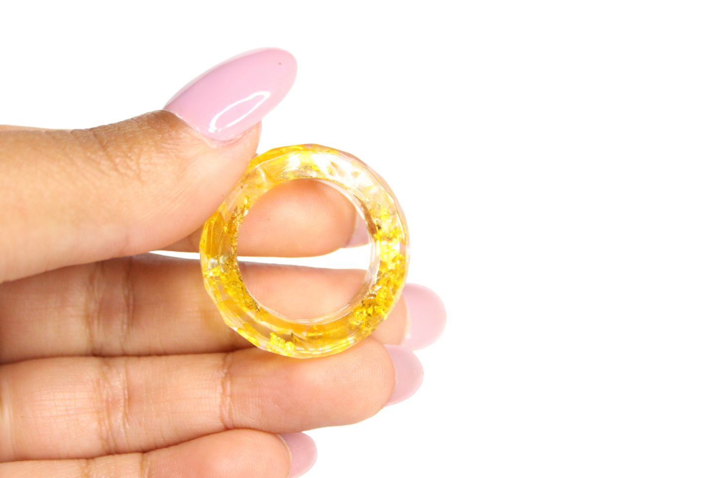 Faceted Resin Ring