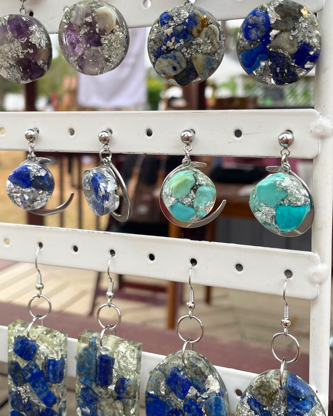 Starry Skies Mini Moon Dangles