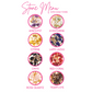 Starry Skies Crescent Dangles