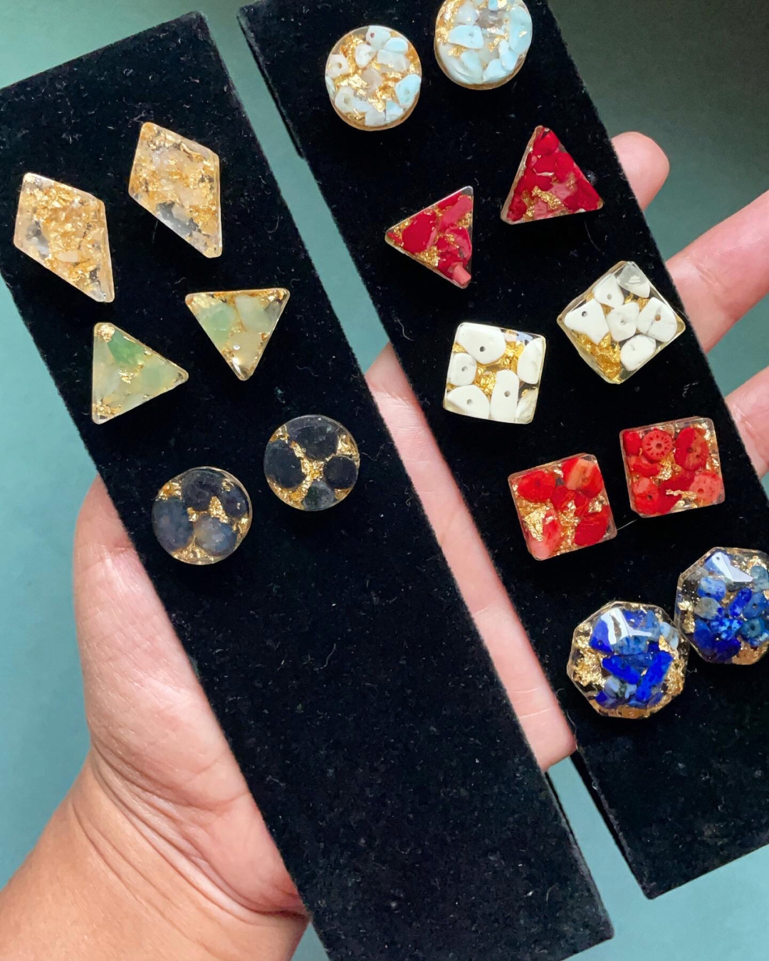Circle Stud Earrings