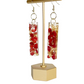 Thin Rectangle Dangle Earrings