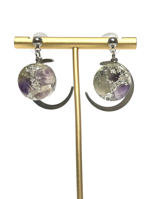 Starry Skies Mini Moon Dangles