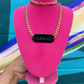 Custom Engraved Tag Chain Necklace
