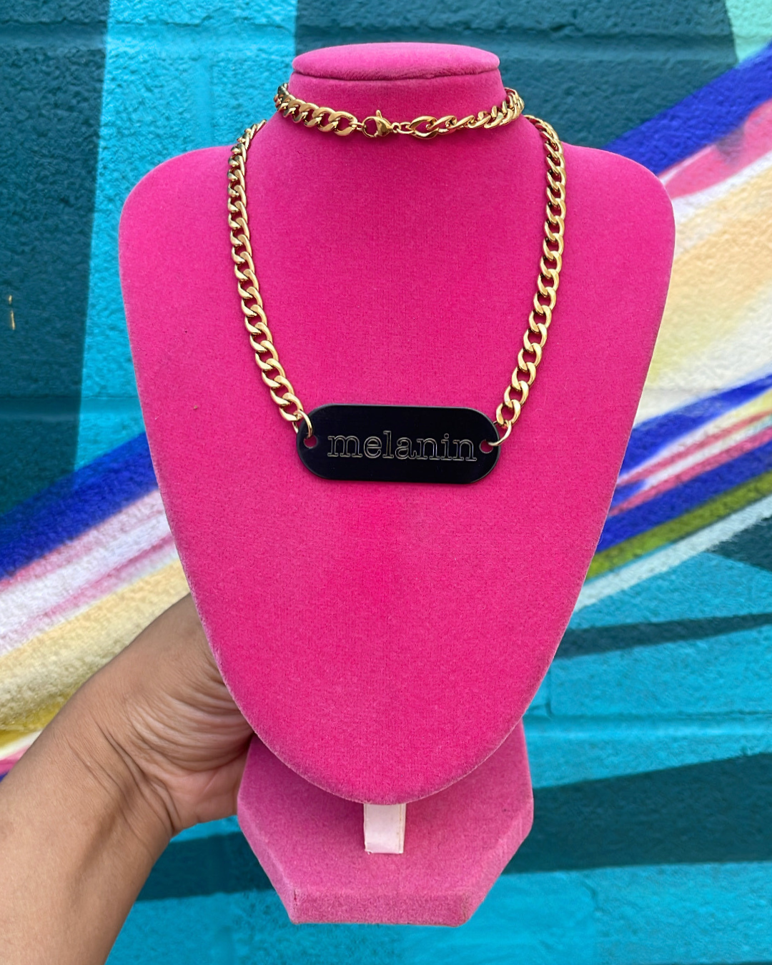 Custom Engraved Tag Chain Necklace