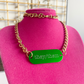 Custom Engraved Tag Chain Necklace