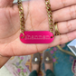 Custom Engraved Tag Chain Necklace