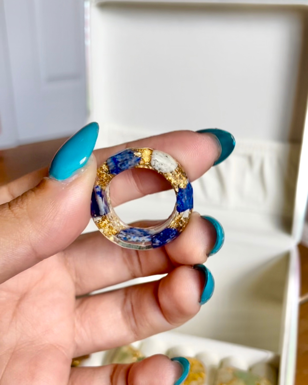 Faceted Resin Ring
