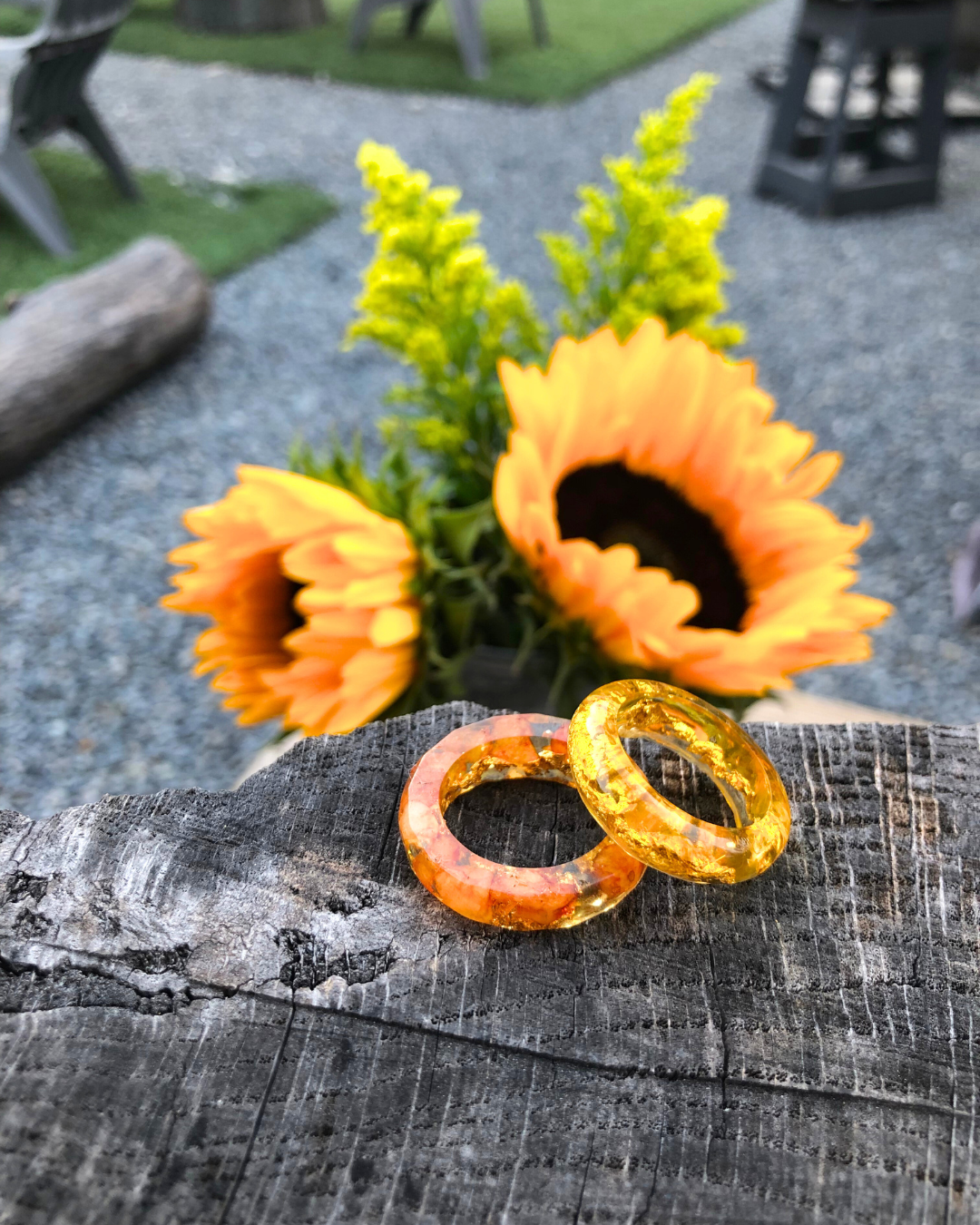 Faceted Resin Ring