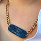Custom Engraved Tag Chain Necklace