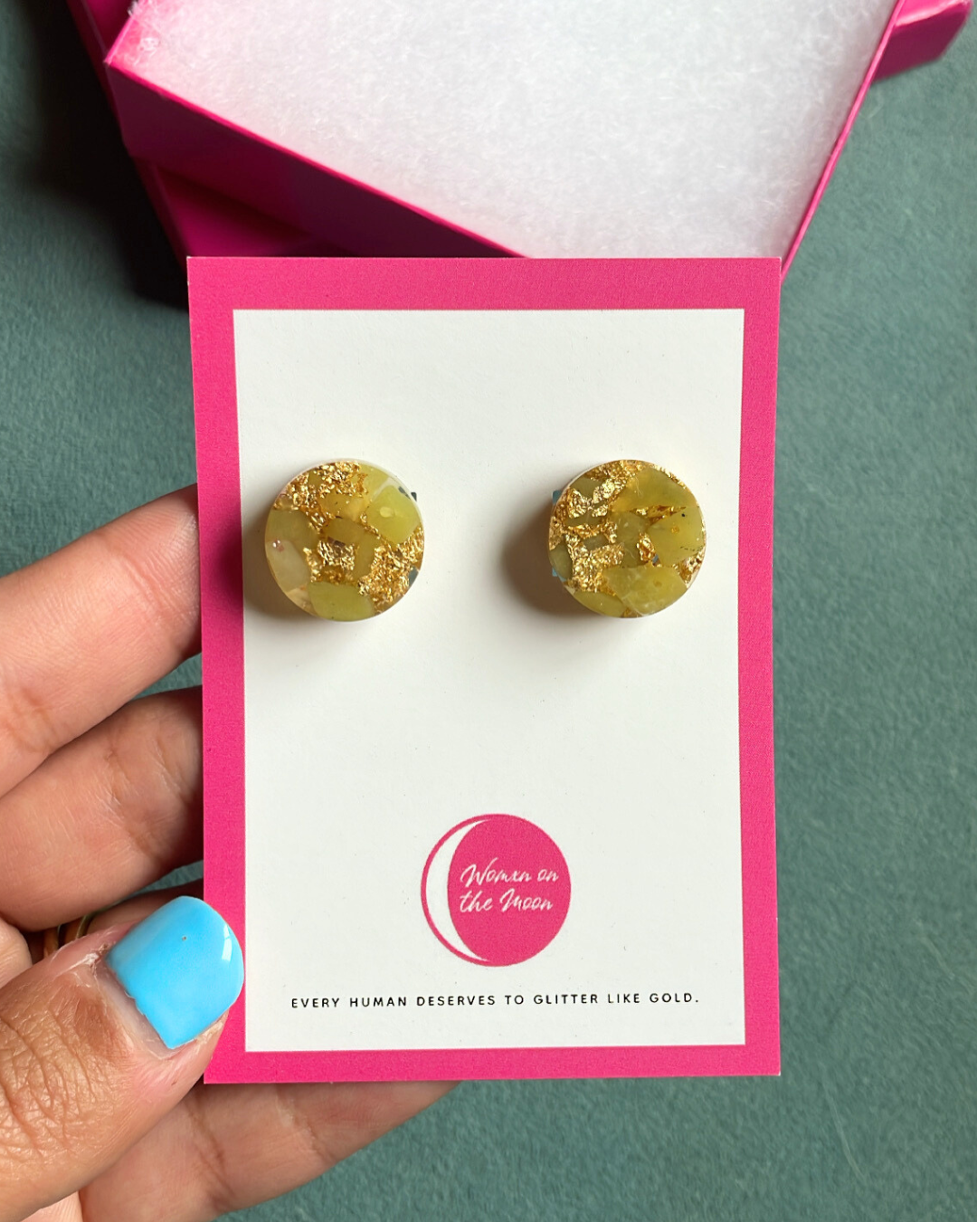 Circle Stud Earrings