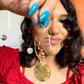 Abstract Face Dangle Earrings
